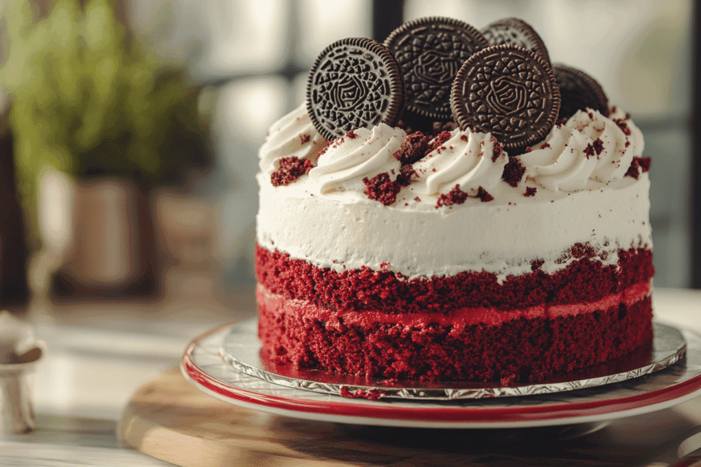 red velvet oreo cake