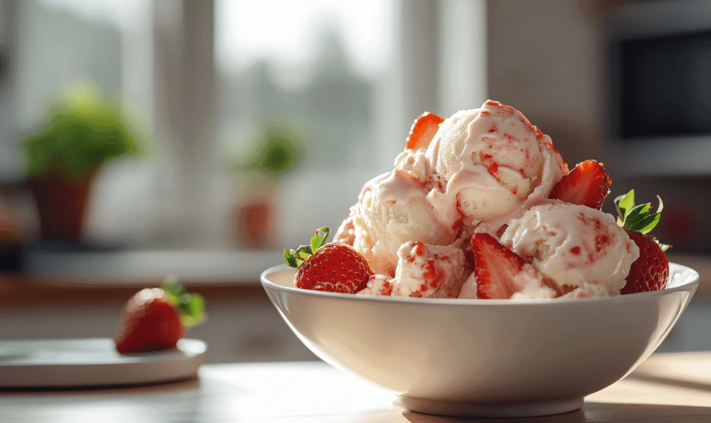 strawberry shortcake ice cream