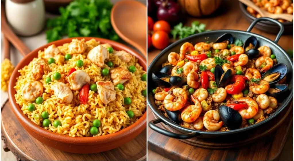 Arroz con Pollo and Paella Arroz con Pollo and Paella