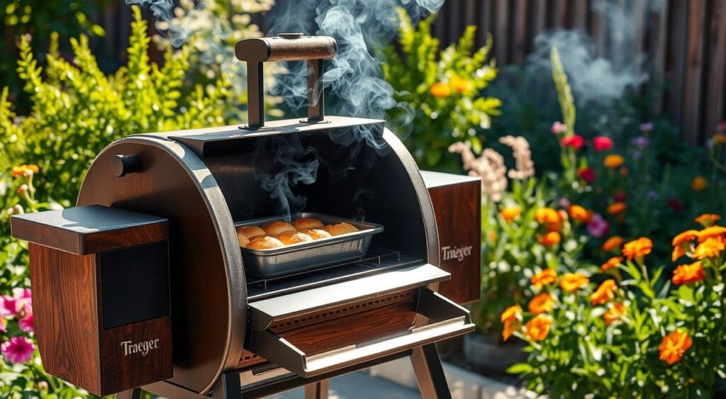 Can you put a baking pan in a Traeger?