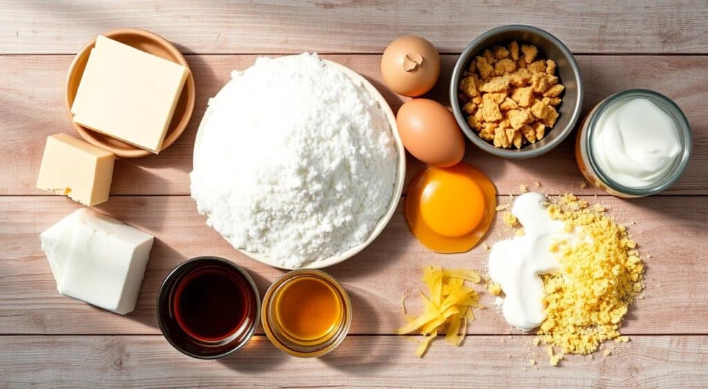 Cheesecake ingredients