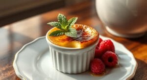 How to caramelize sugar on brulee?