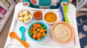 What 3 meals should a baby eat?