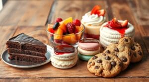 What are 5 common desserts?