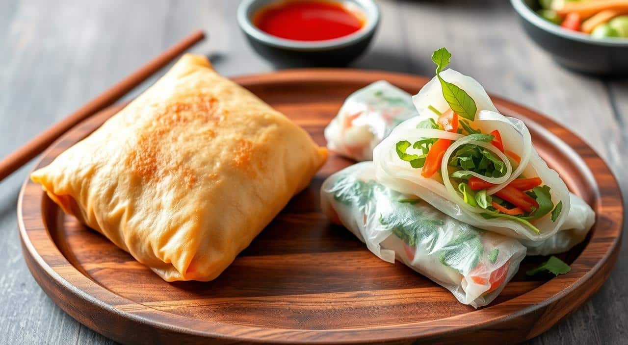 What's the difference between egg roll and spring egg roll?