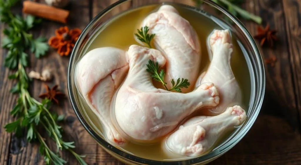 Why do you soak turkey wings in vinegar?