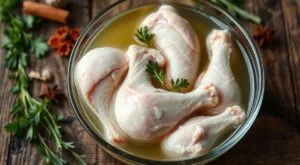 Why do you soak turkey wings in vinegar?