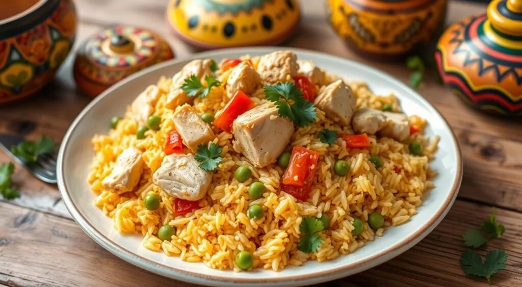 arroz con pollo dish arroz con pollo dish
