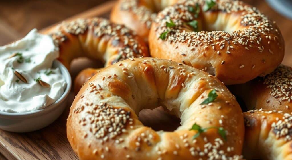 sourdough bagels