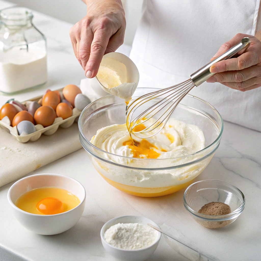 Keto cloud cake recipe with fluffy whipped topping, a low-carb dessert option for keto diet followers.