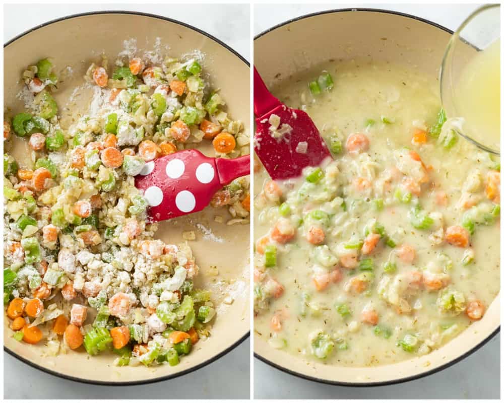 Chicken Pot Pie Biscuits
