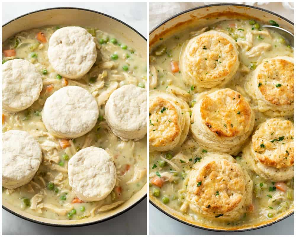 Homemade Chicken Pot Pie Biscuits