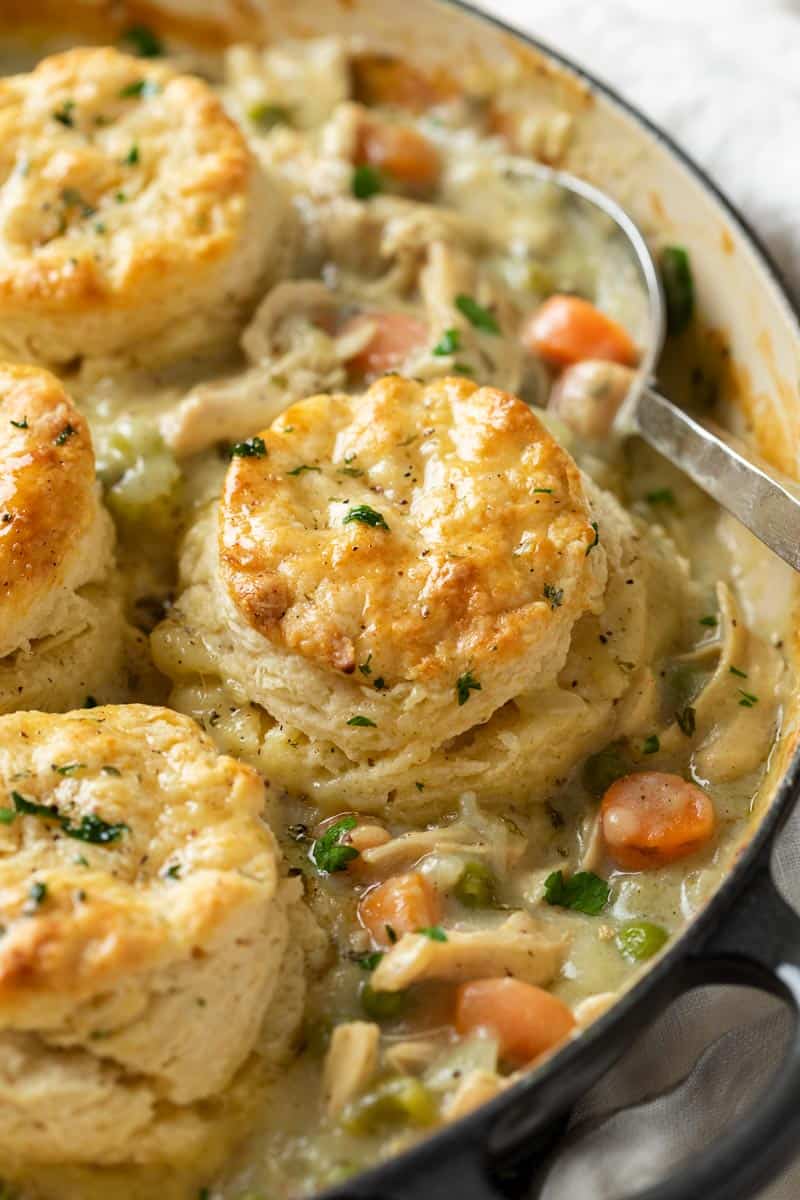 Homemade Chicken Pot Pie Biscuits