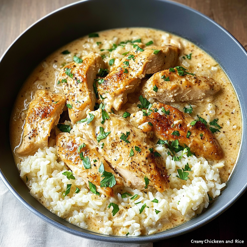 Creamy Chicken and Rice Recipe