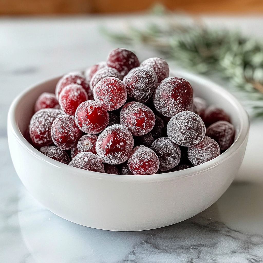 easy sugared cranberries recipe