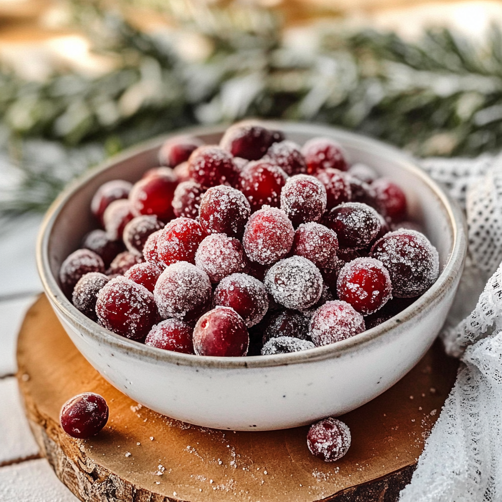 easy sugared cranberries recipe