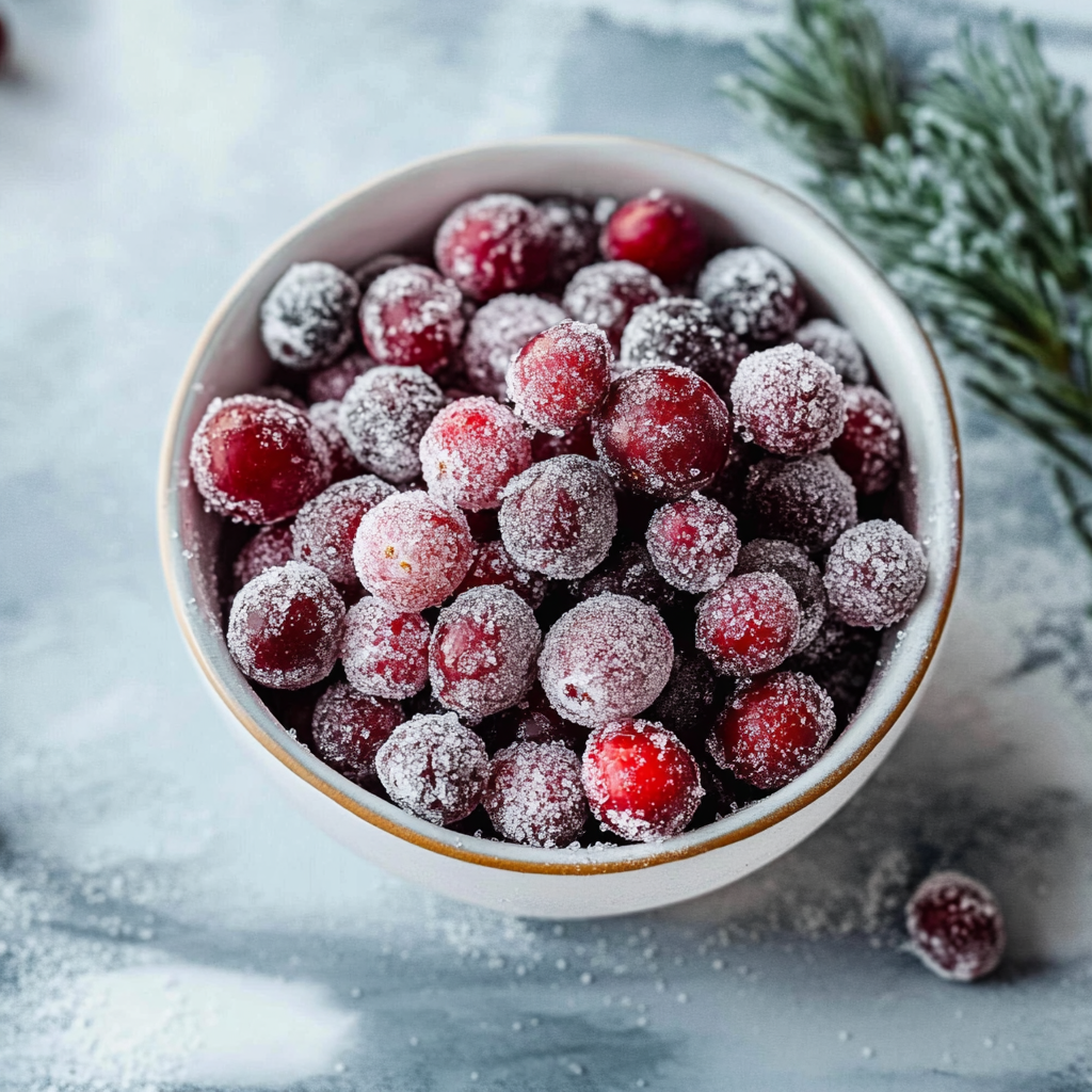 easy sugared cranberries recipe