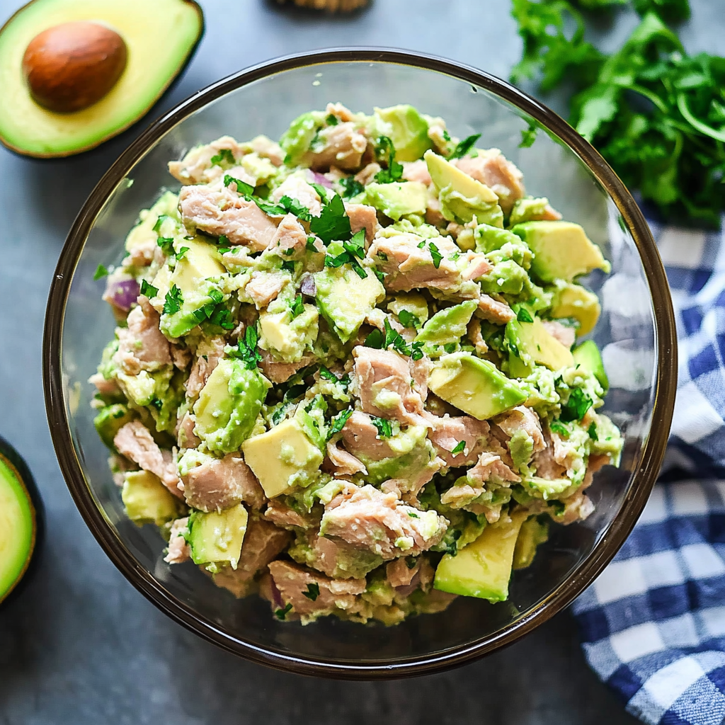 Healthy Avocado Tuna Salad Recipe