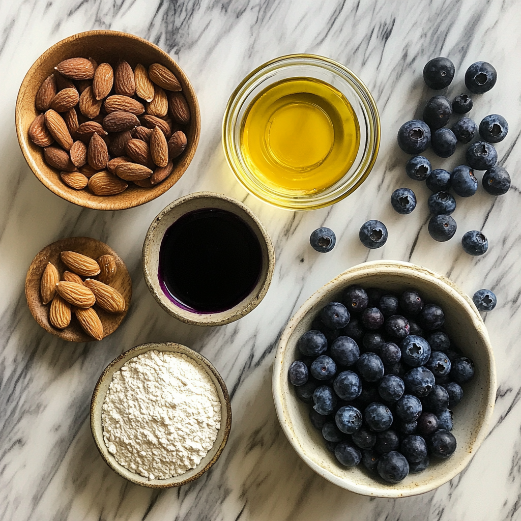 Gluten-free blueberry muffins with almond flour