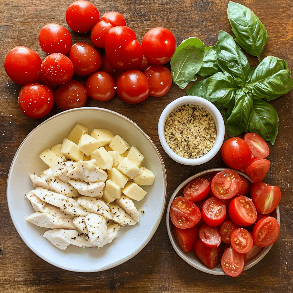 Caprese Chicken Lunch Bowl Recipe