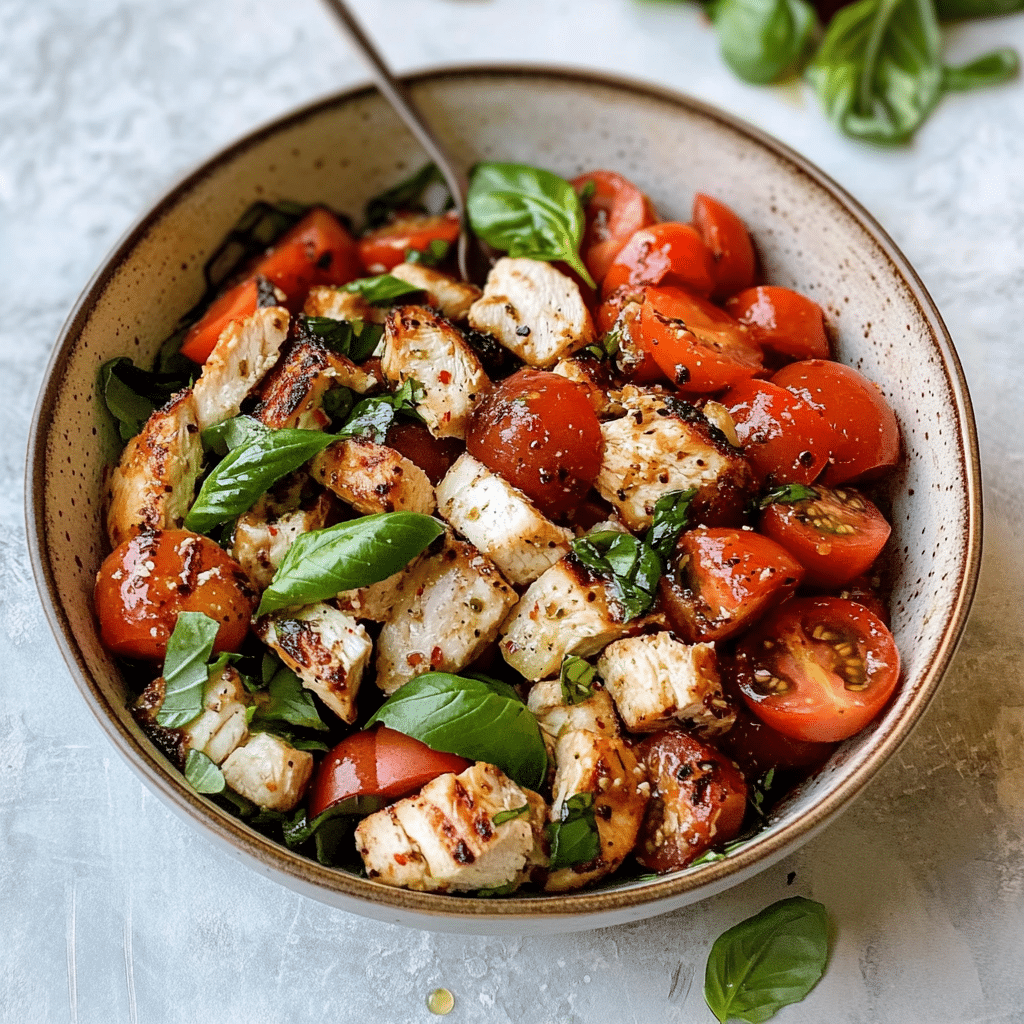 Caprese Chicken Lunch Bowl Recipe