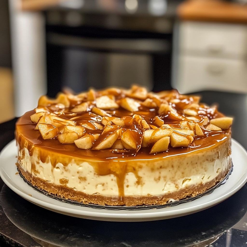 Easy Caramel Apple Cheesecake Recipe