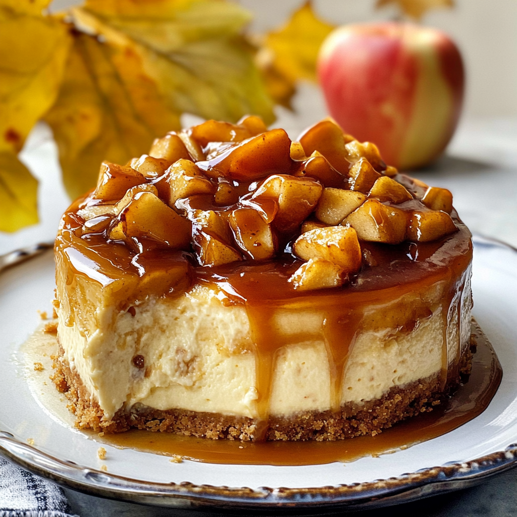 Easy Caramel Apple Cheesecake Recipe