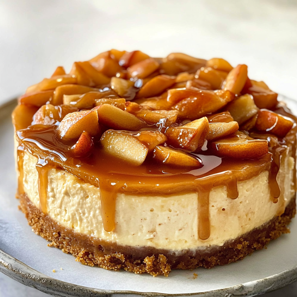 Easy Caramel Apple Cheesecake Recipe