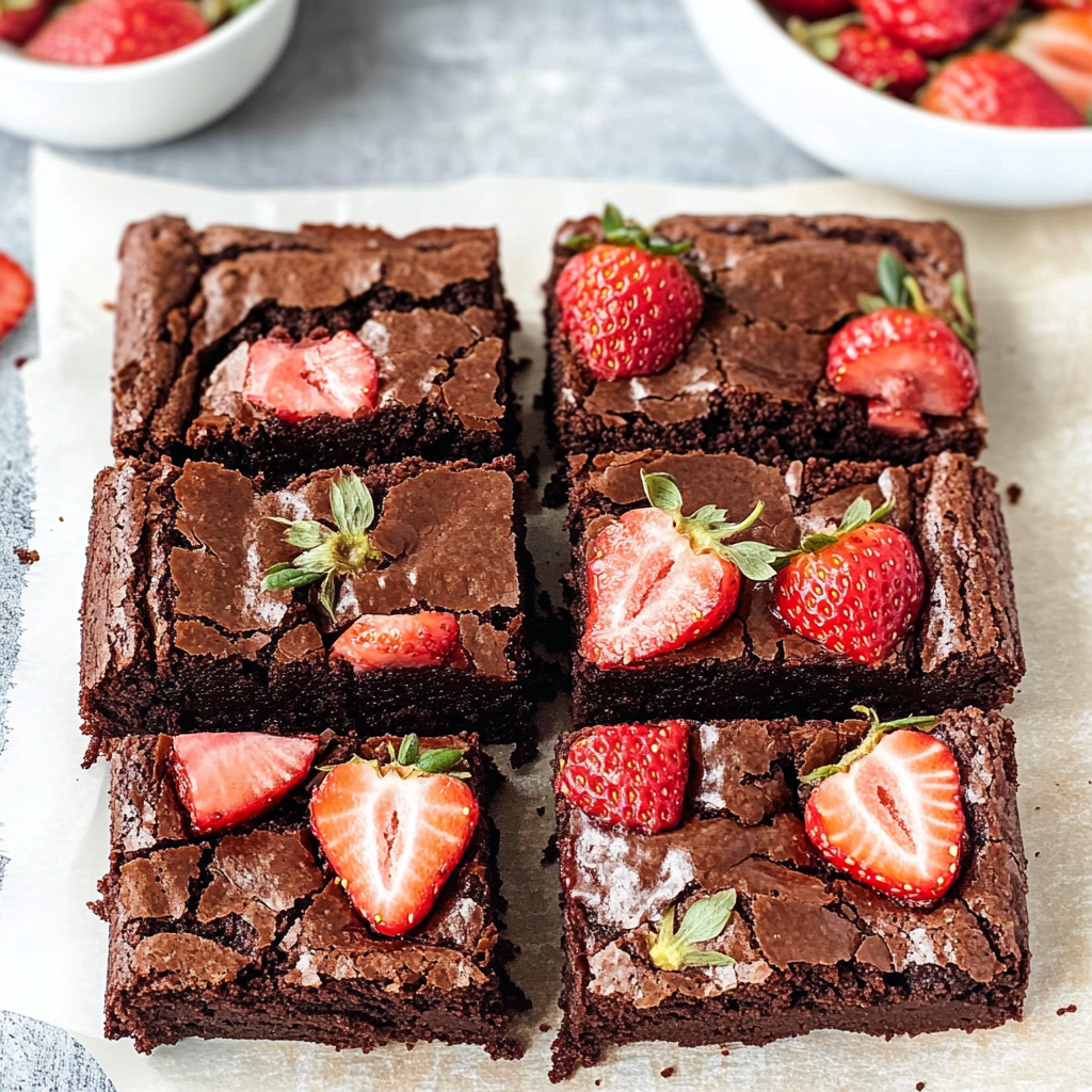 Strawberry Brownies Recipe