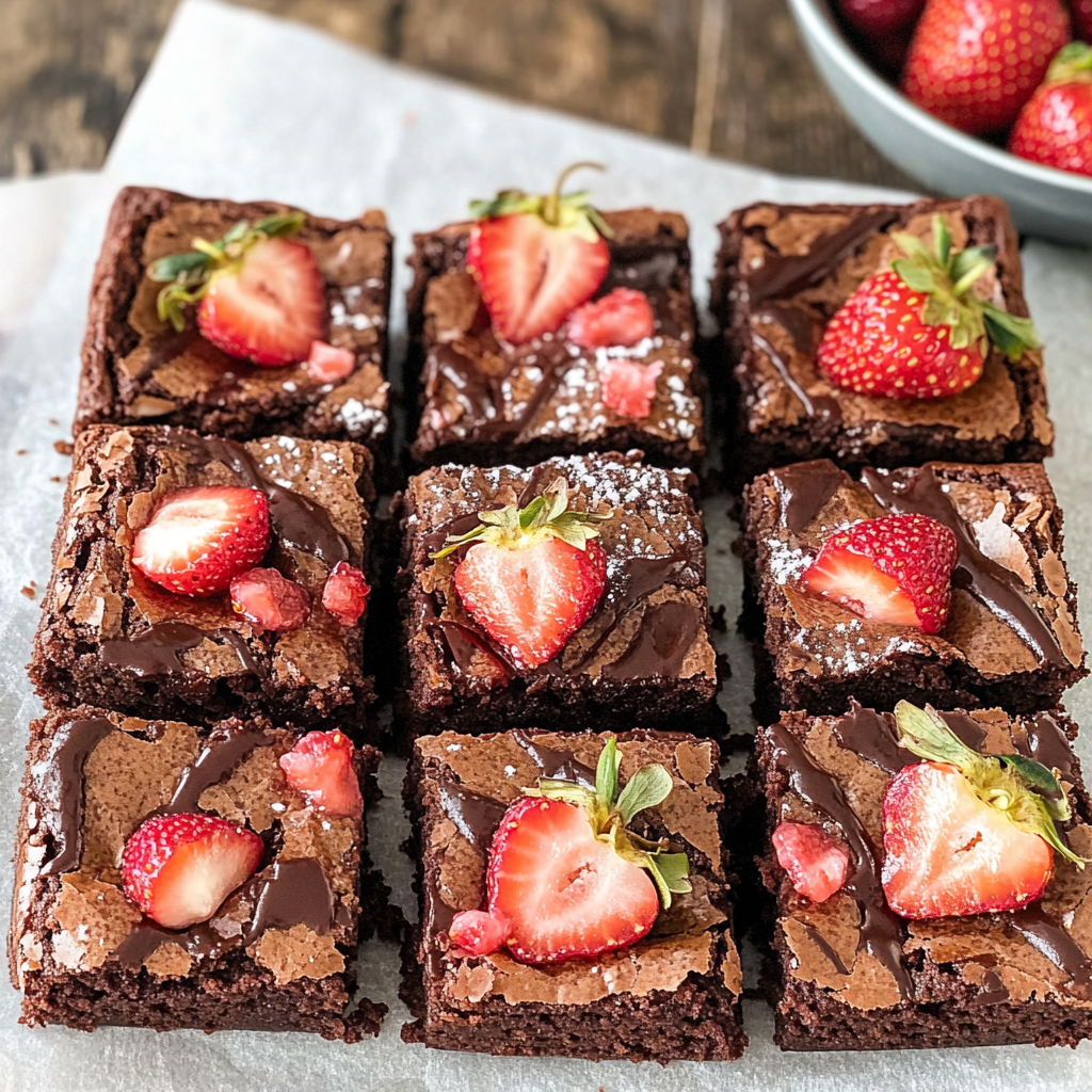 Strawberry Brownies Recipe