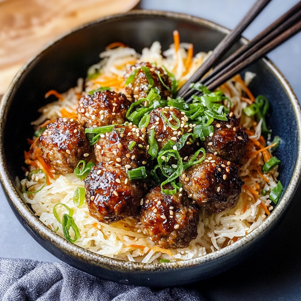 Korean BBQ Meatballs Recipe