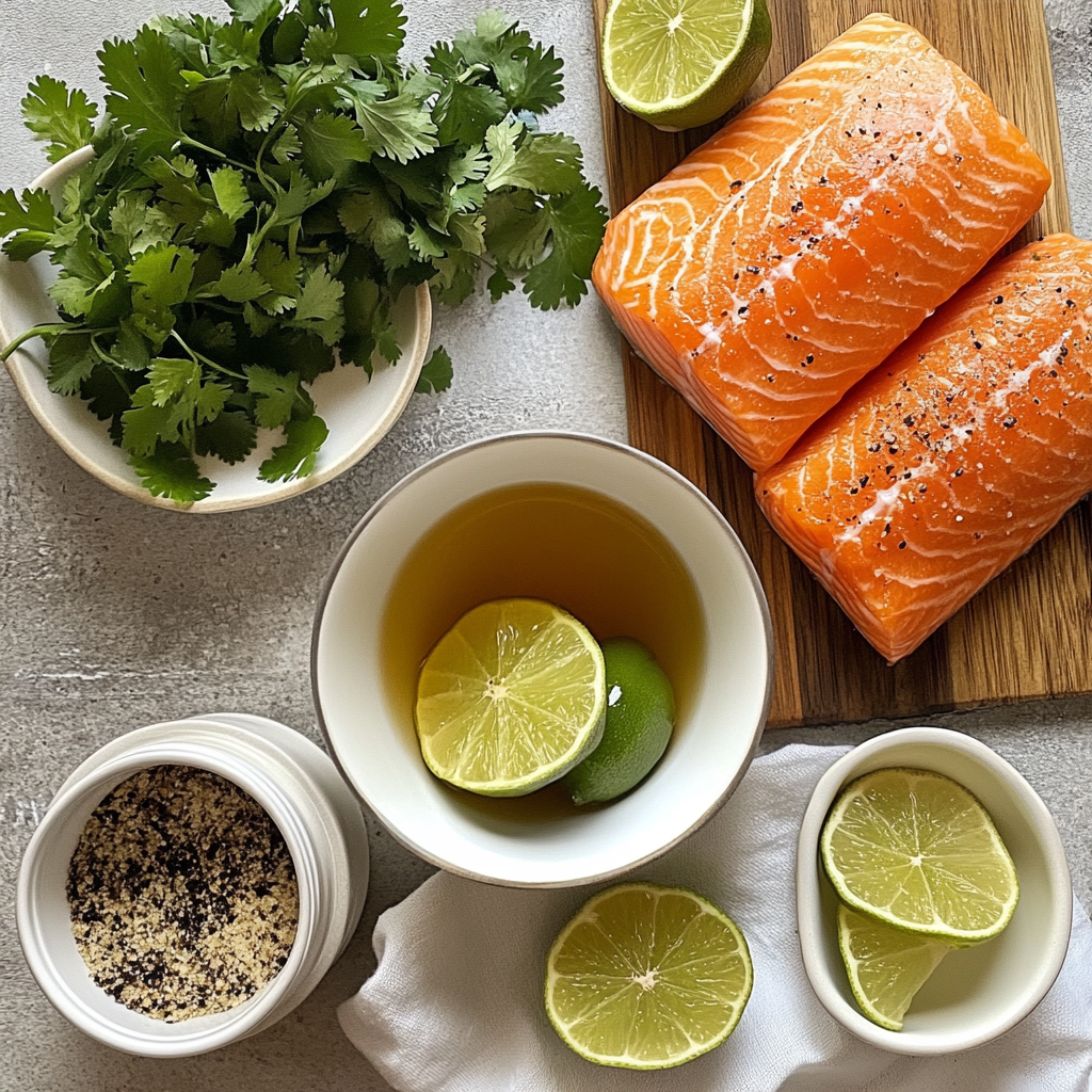 Cilantro Lime Honey Garlic Salmon Recipe