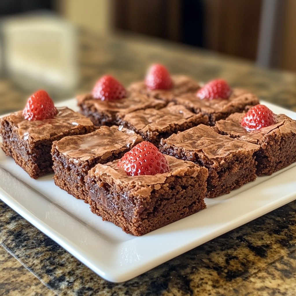strawberry brownies recipe