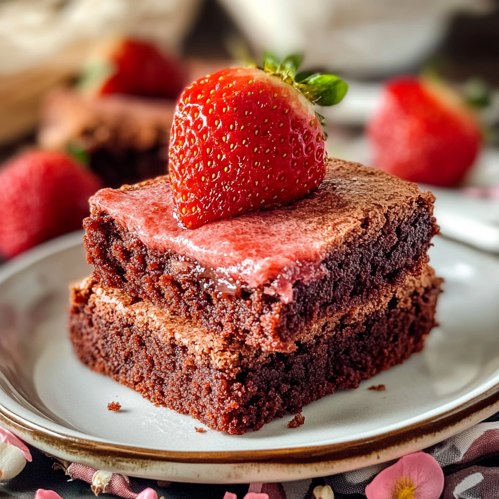 strawberry brownie recipe