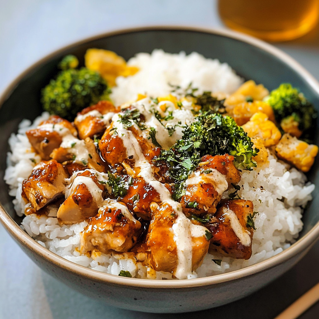Easy Chicken Rice Bowl Recipe