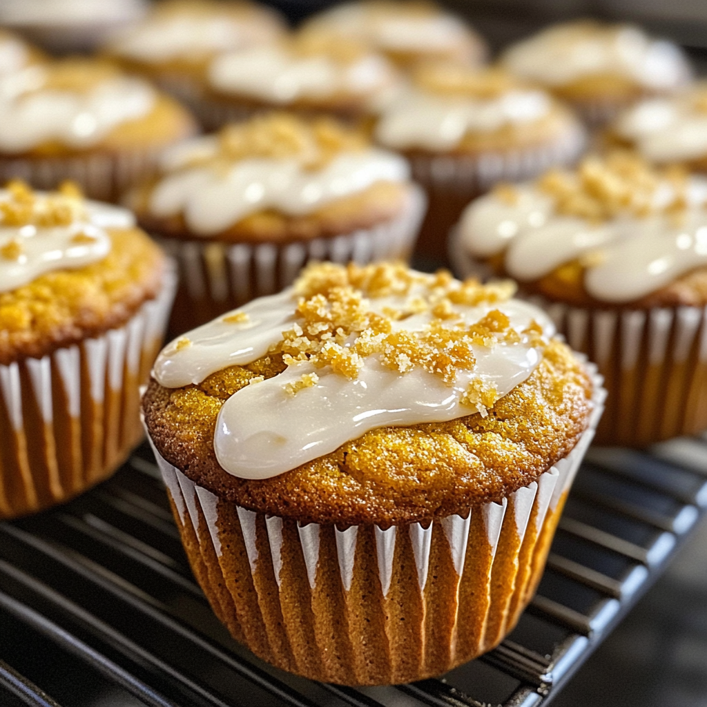 Pumpkin Muffins with Icing Recipe