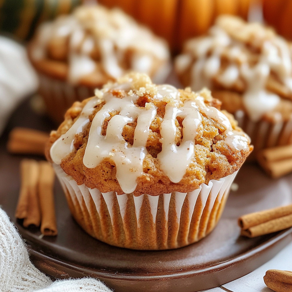 Pumpkin Muffins with Icing Recipe