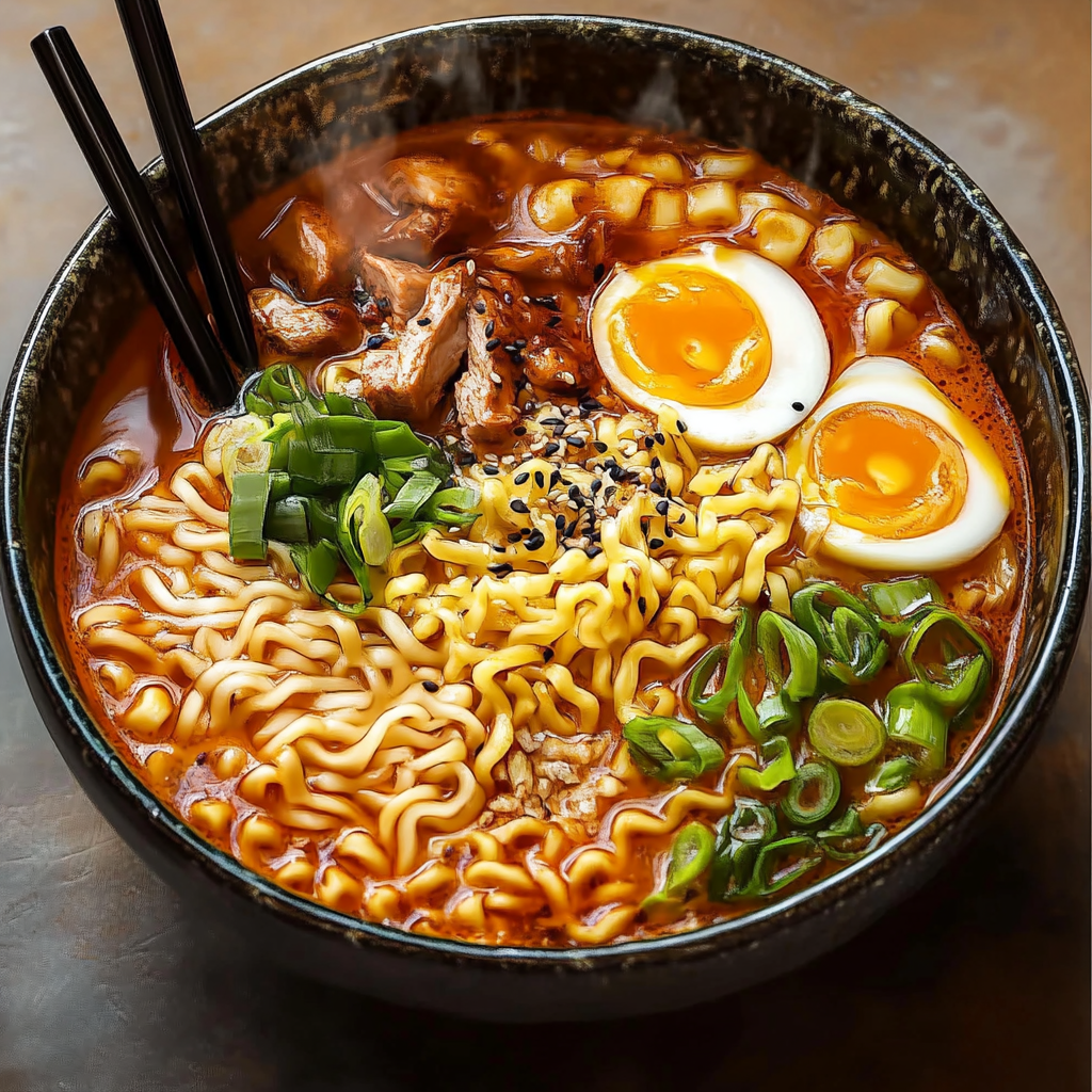 Spicy Ramen Noodle Bowl Recipe