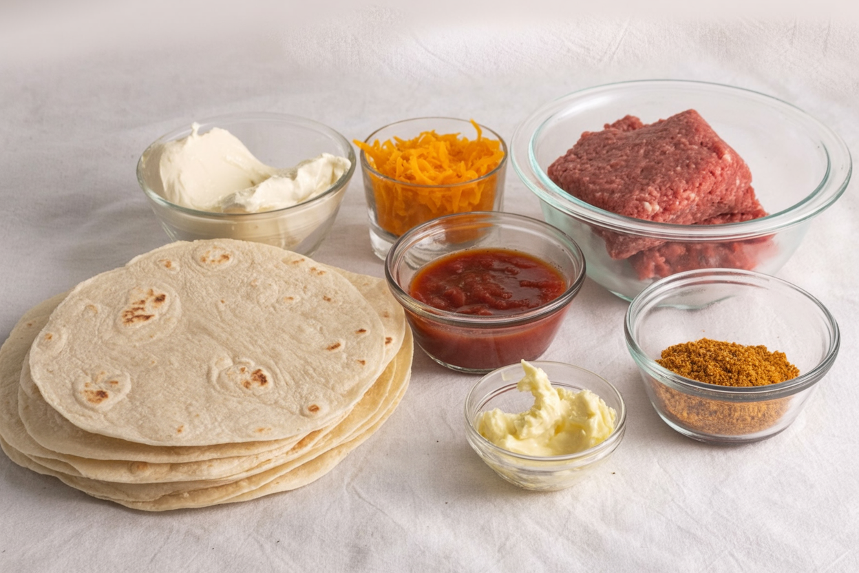 cheesy pocket tacos