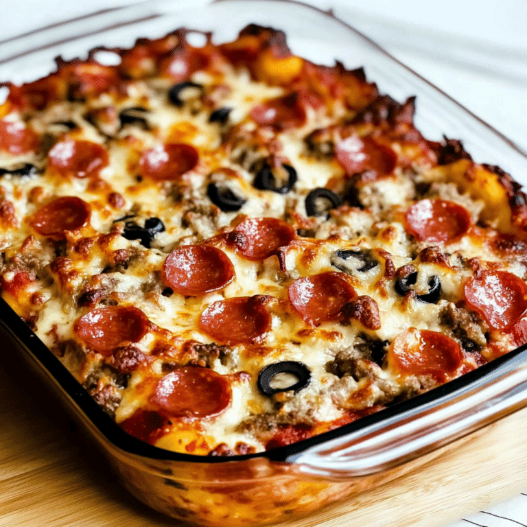 low carb pizza casserole