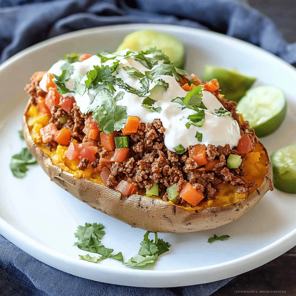 taco stuffed sweet potatoes