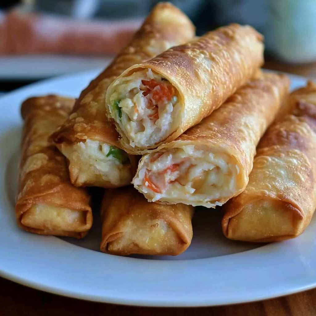 crab rangoon egg rolls