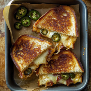Roasted Jalapeño Popper Grilled Cheese