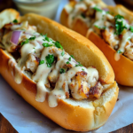 white bbq chicken subs
