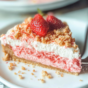 strawberry crunch cheesecake