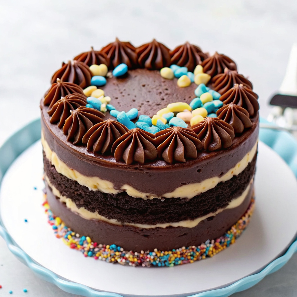 mini naked chocolate cake