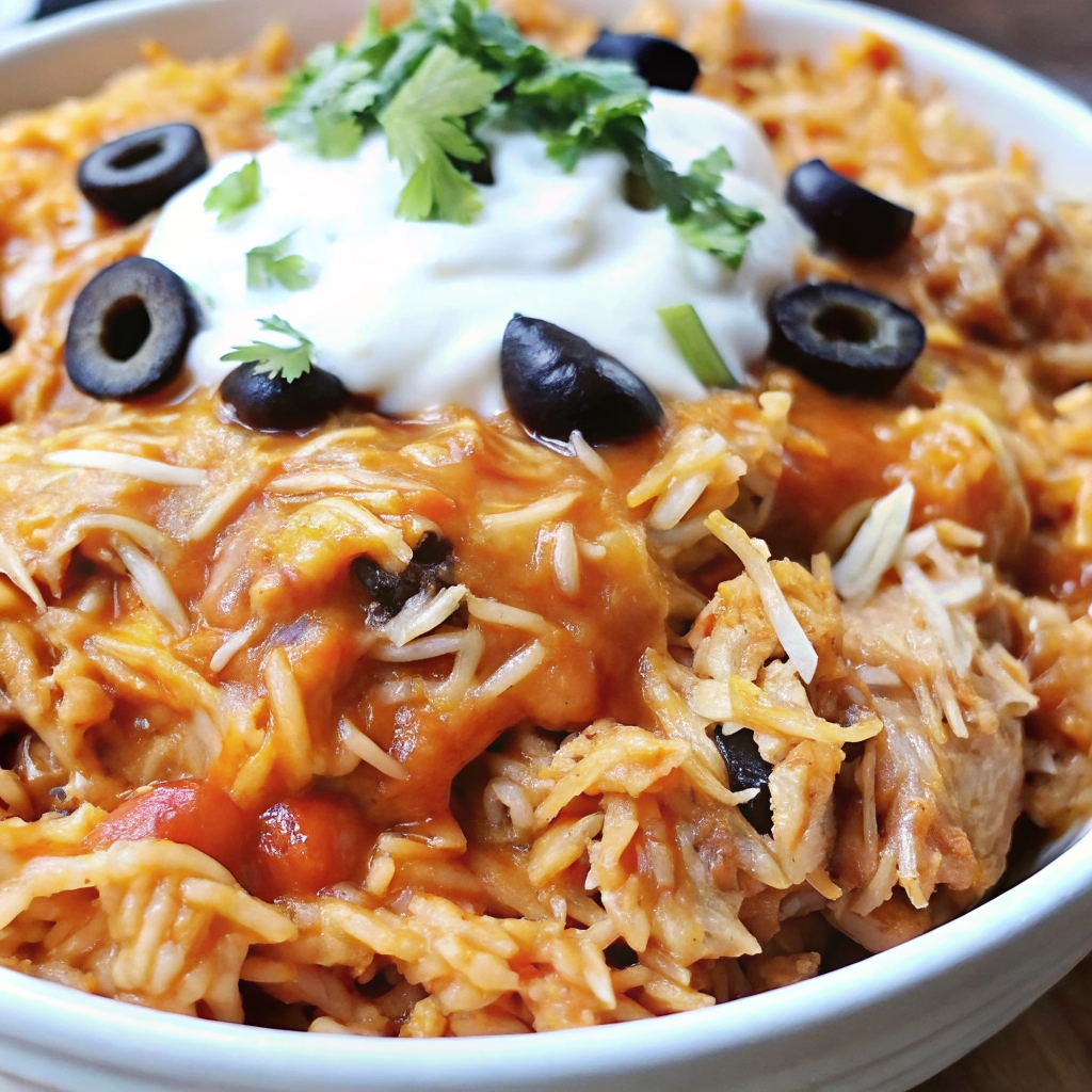 slow cooker chicken rice