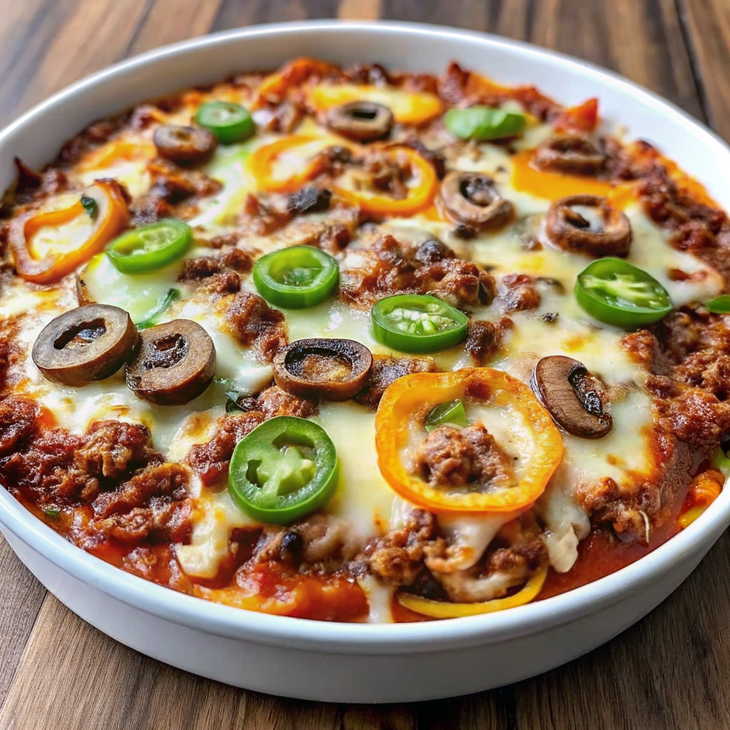 low carb pizza bowls
