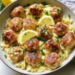 greek chicken meatballs orzo