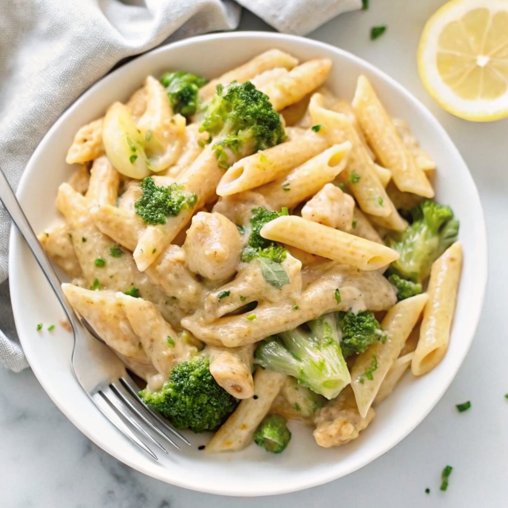 cheesy chicken broccoli pasta